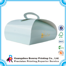 China Supplier Custom Food Grade Logo Foil Paper Packaging Cake Box